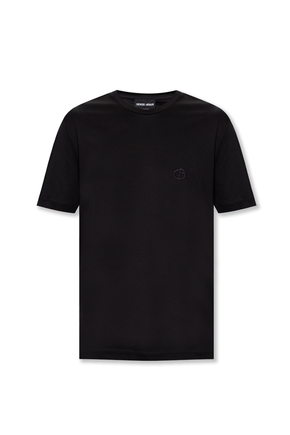 Black T shirt with logo Giorgio Armani Vitkac GB